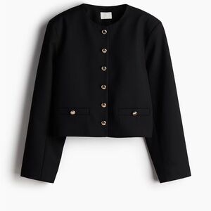H&M short black jacket